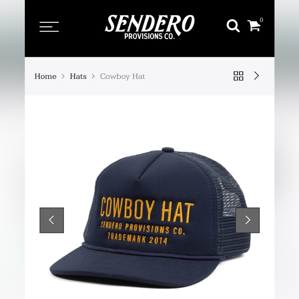Sendero Provisions Cowboy Hat Trucker Hat